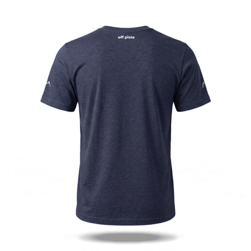 Off Piste Athletic Tee in Navy, back view