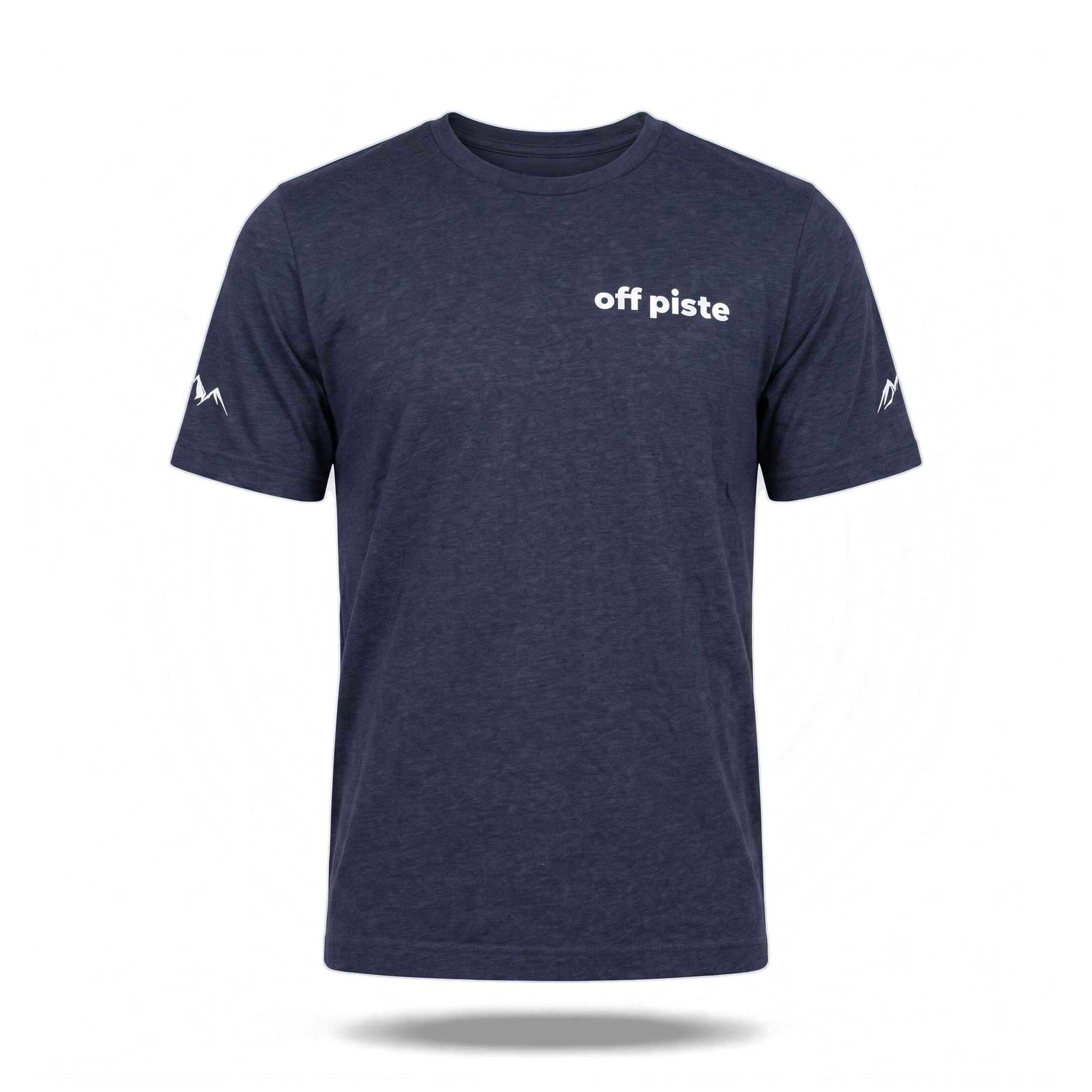 Off Piste Athletic Tee in Navy, front view
