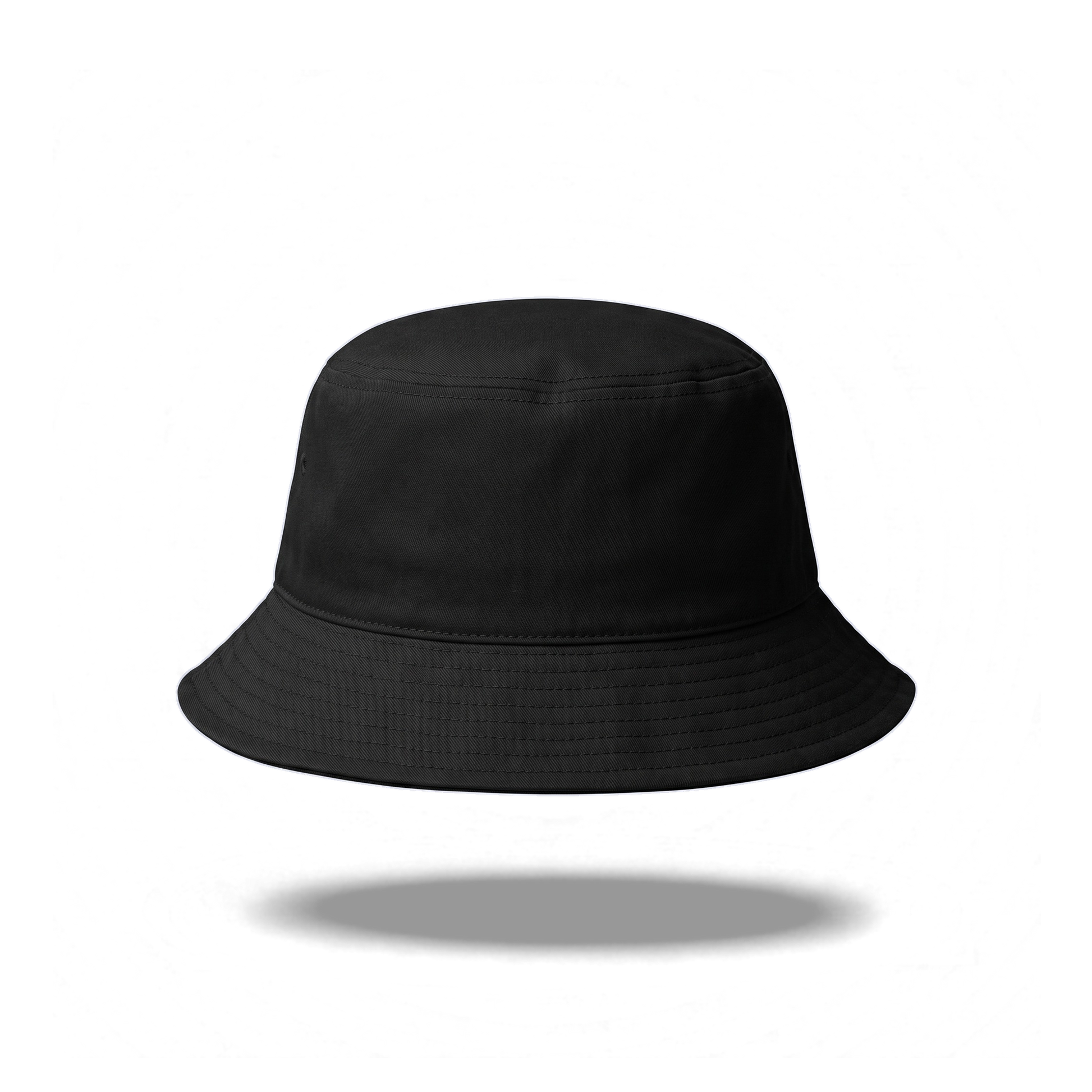 Off Piste Ski Bucket Hat in Black, back view