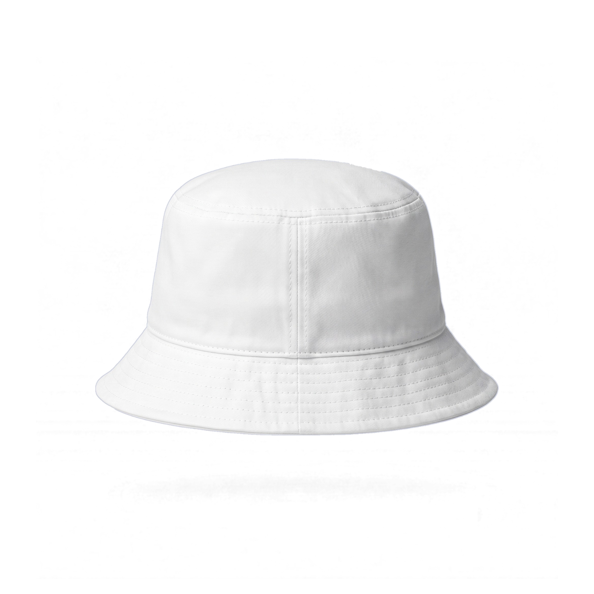 Off Piste Ski Bucket Hat in White, back view