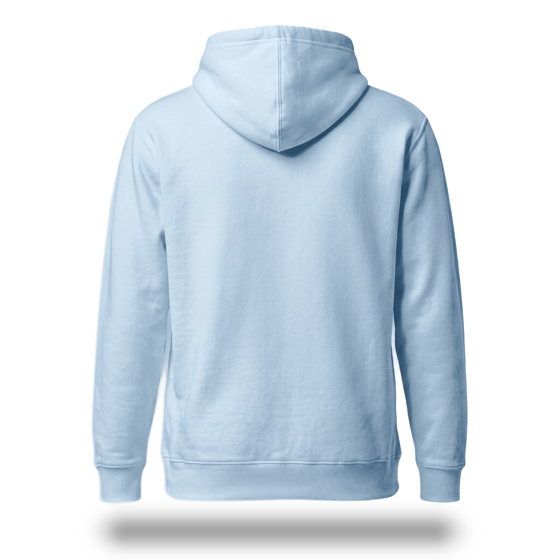 Off Piste Logo Ski Hoodie in Ice, back view