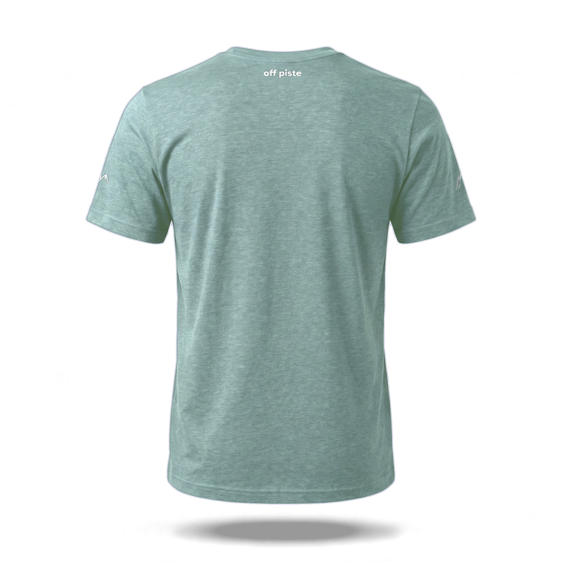 Off Piste Athletic Tee in Seafoam, back view