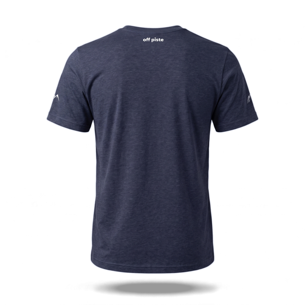 Off Piste Athletic Tee in Navy, back view