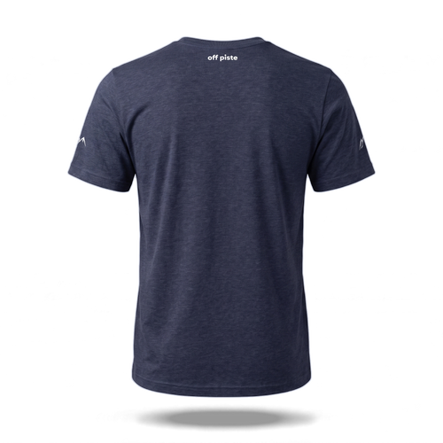 Off Piste Athletic Tee in Navy, back view