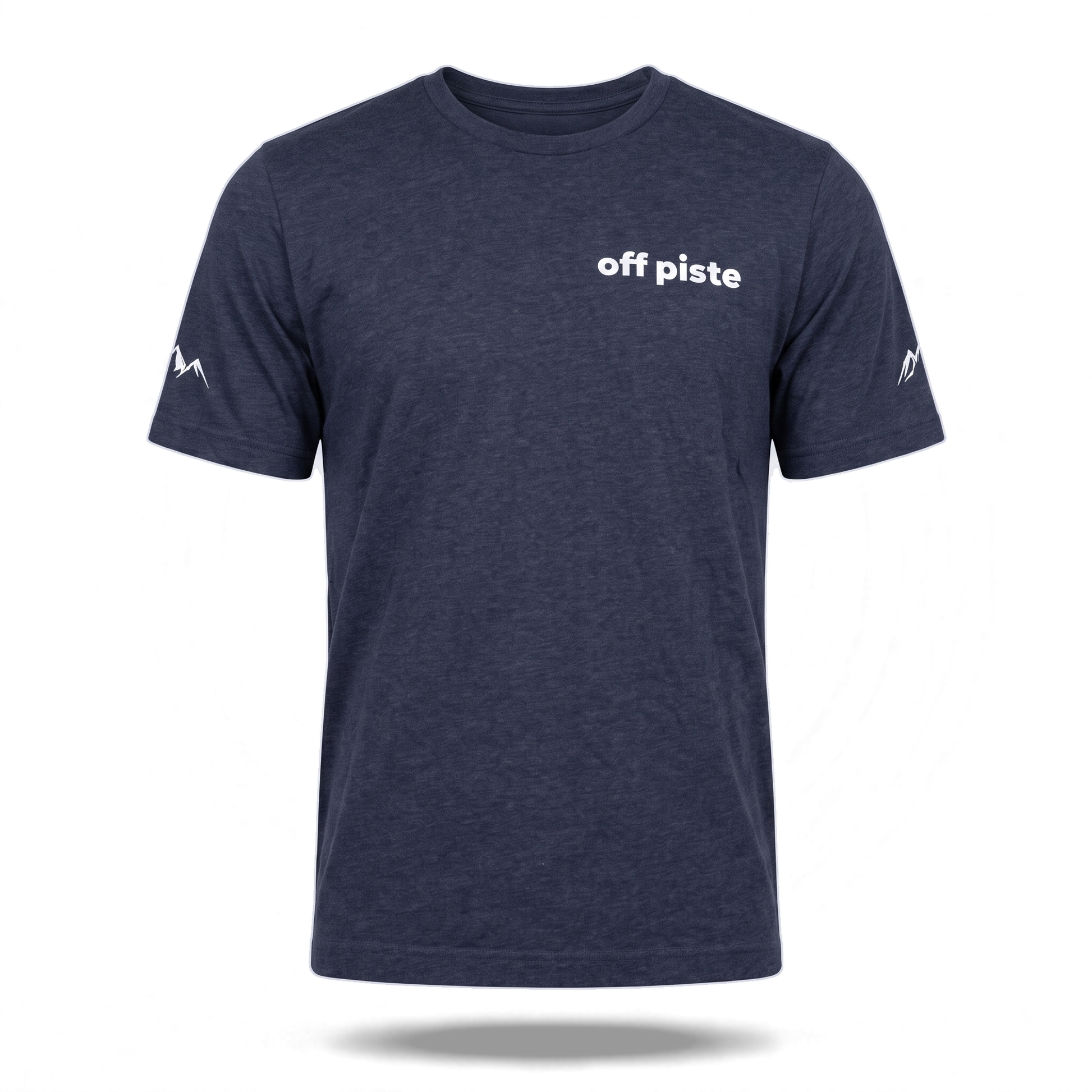 Off Piste Athletic Tee in Navy, front view