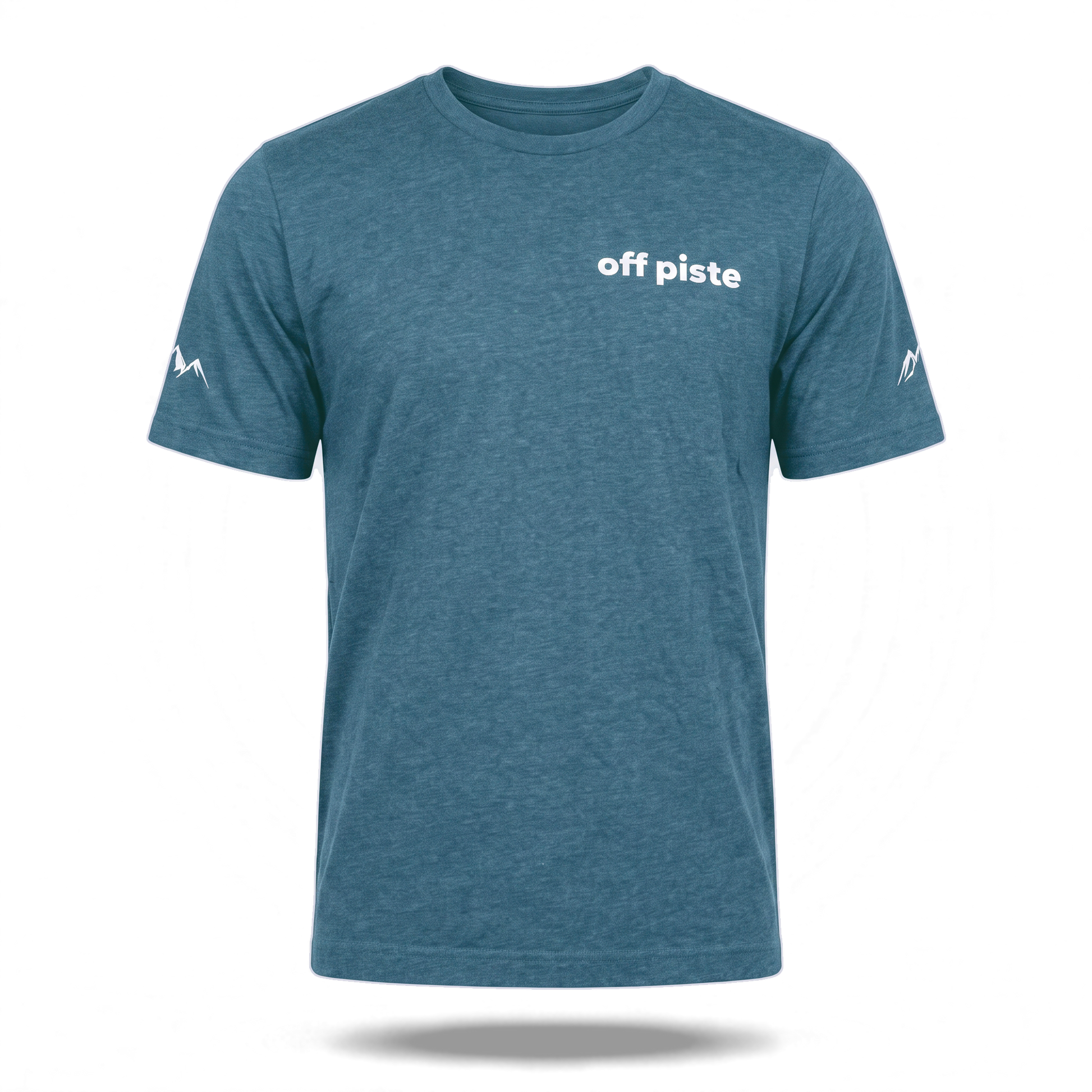 Off Piste Athletic Tee in Teal, front view