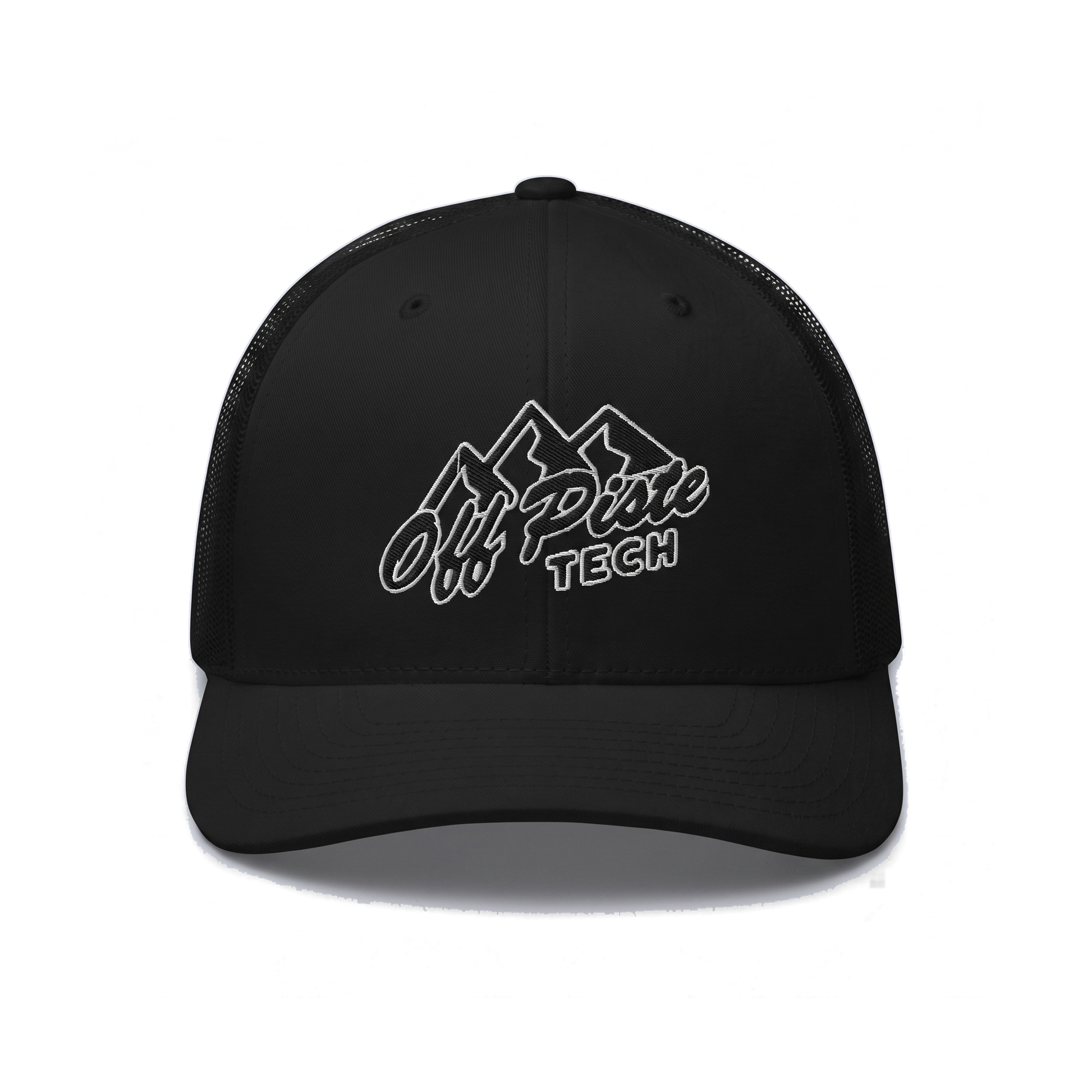 Off Piste Ski Hat in Black, front view