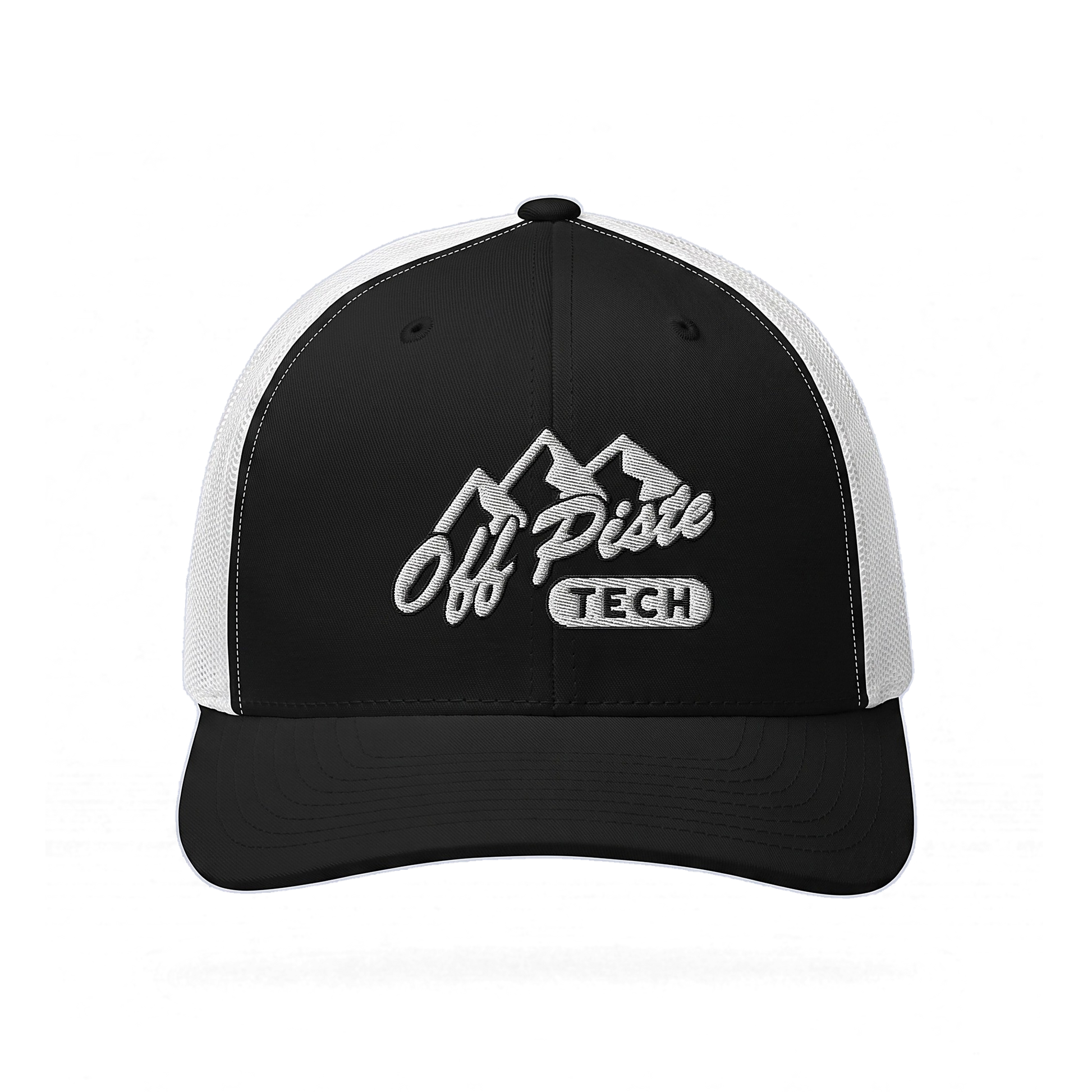 Off Piste Ski Hat in White, front view
