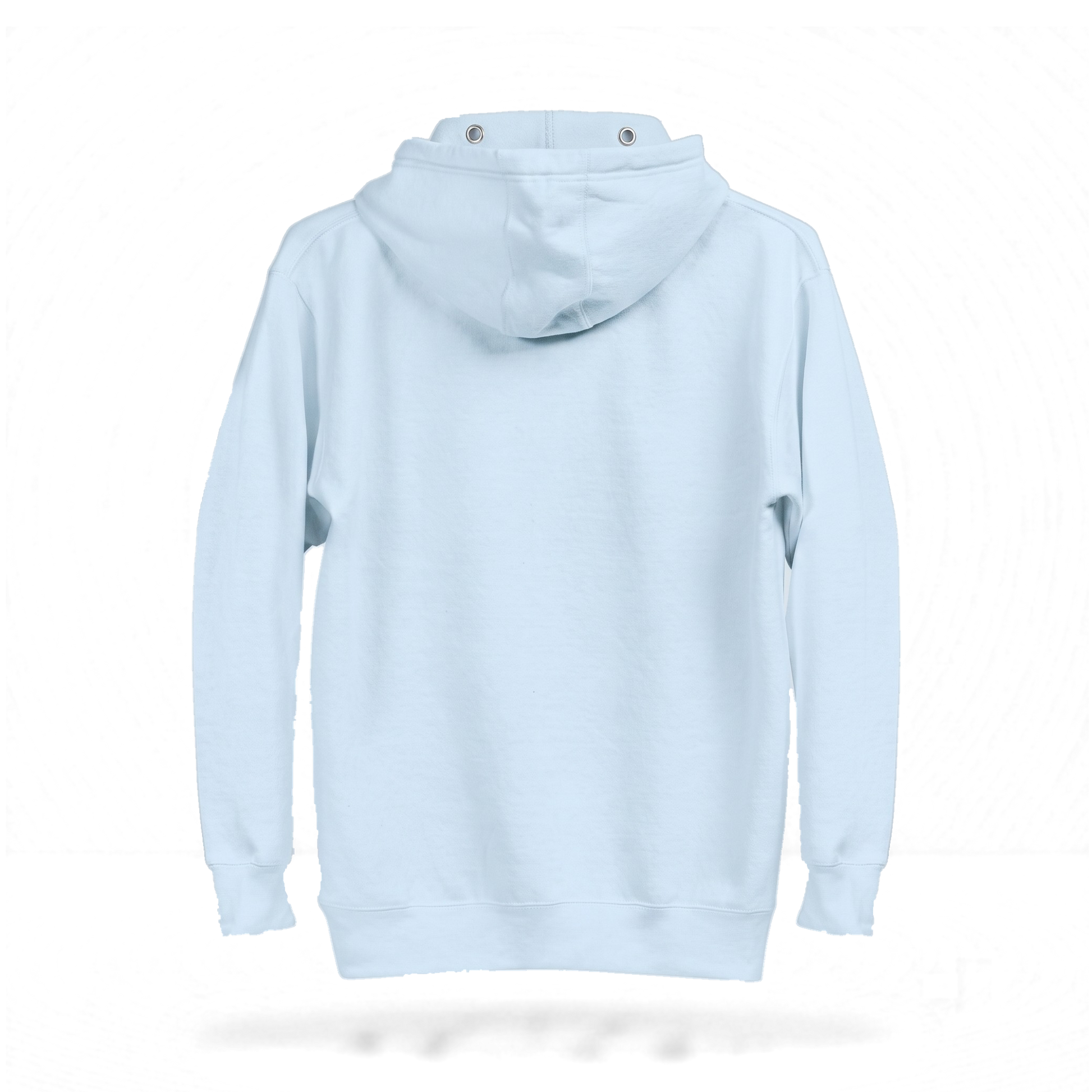 Off Piste Logo Ski Hoodie in Ice, back view