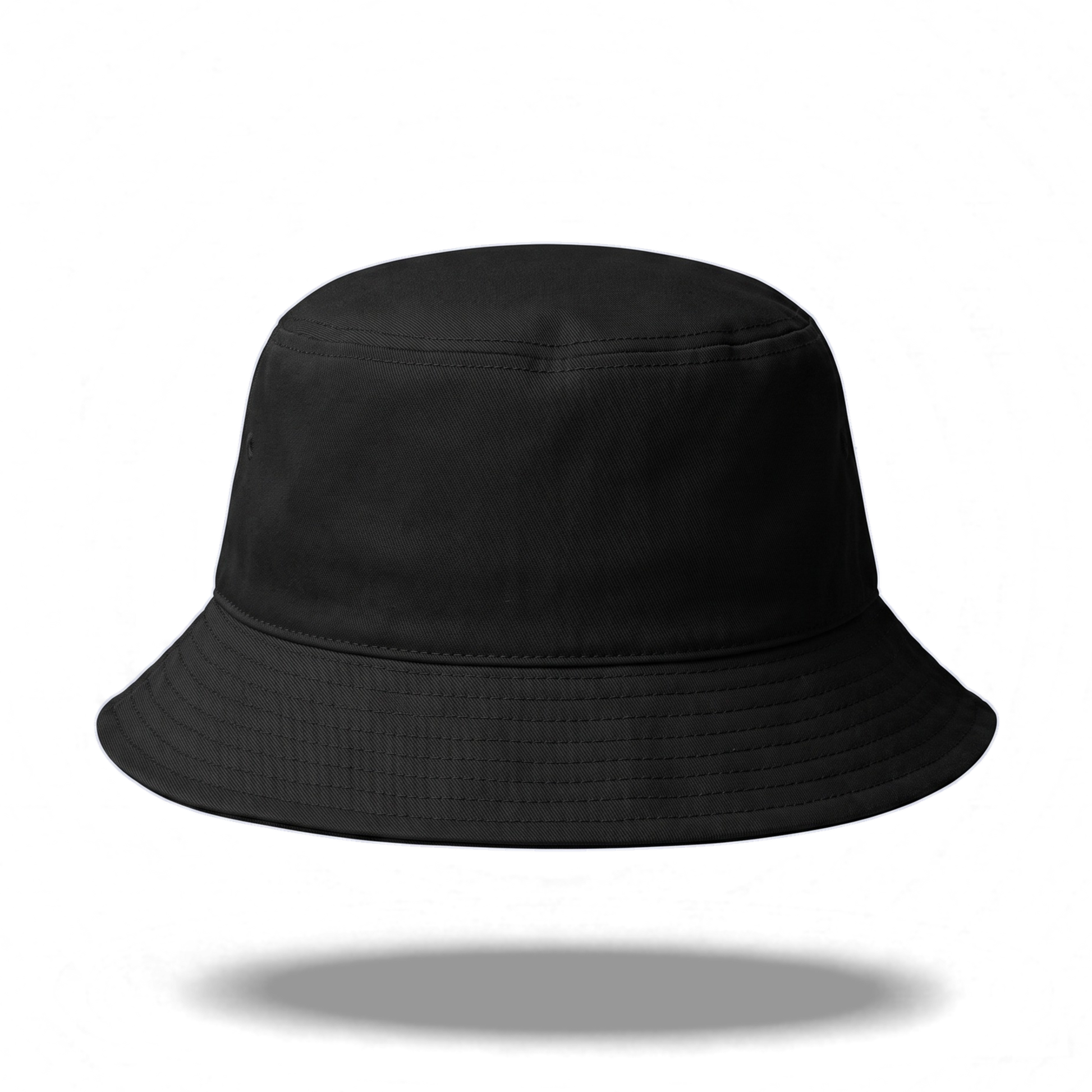 Off Piste Ski Bucket Hat in Black, back view