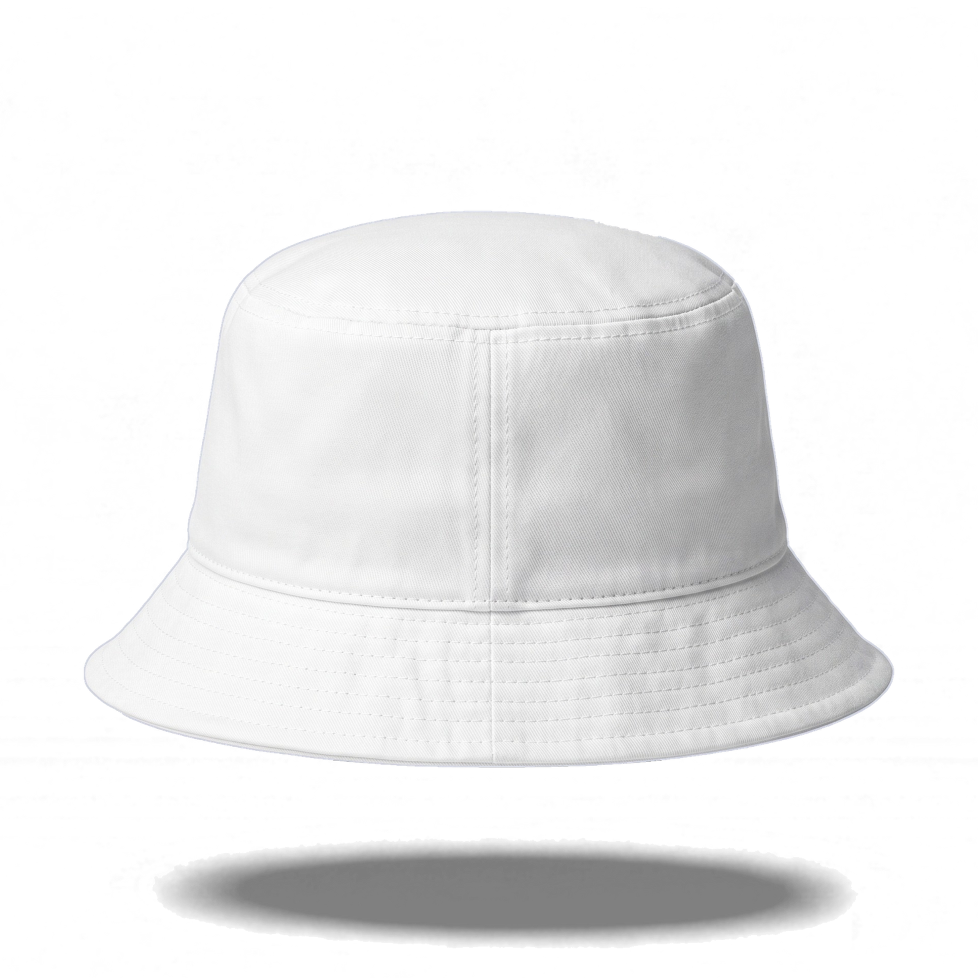 Off Piste Ski Bucket Hat in White, back view
