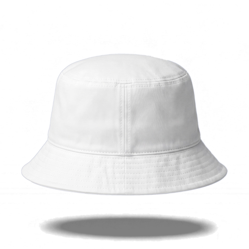 Off Piste Ski Bucket Hat in White, back view