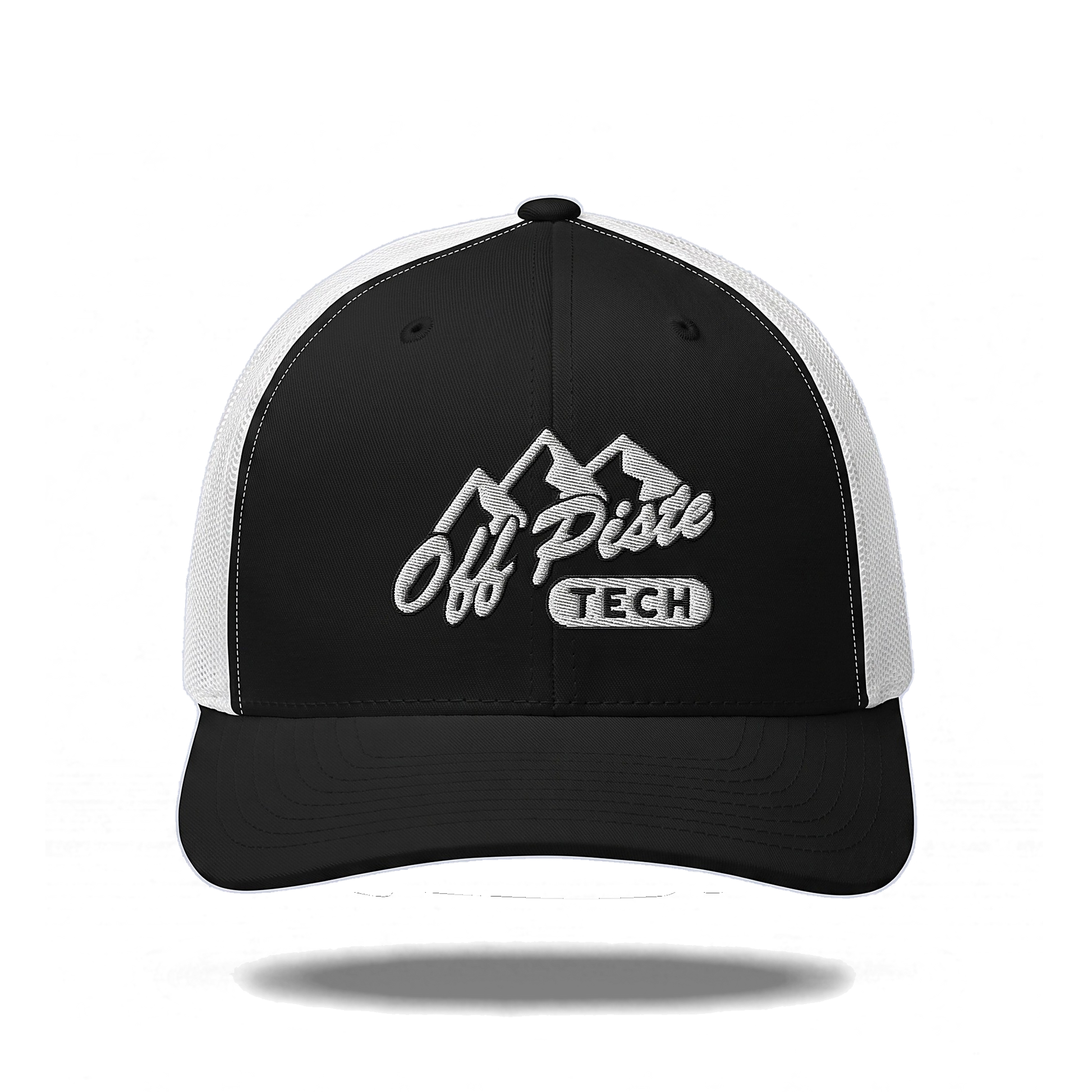Off Piste Ski Hat in White, front view