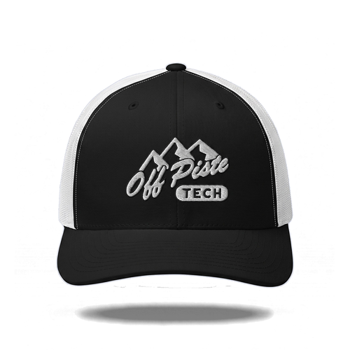 Off Piste Ski Hat in White, front view