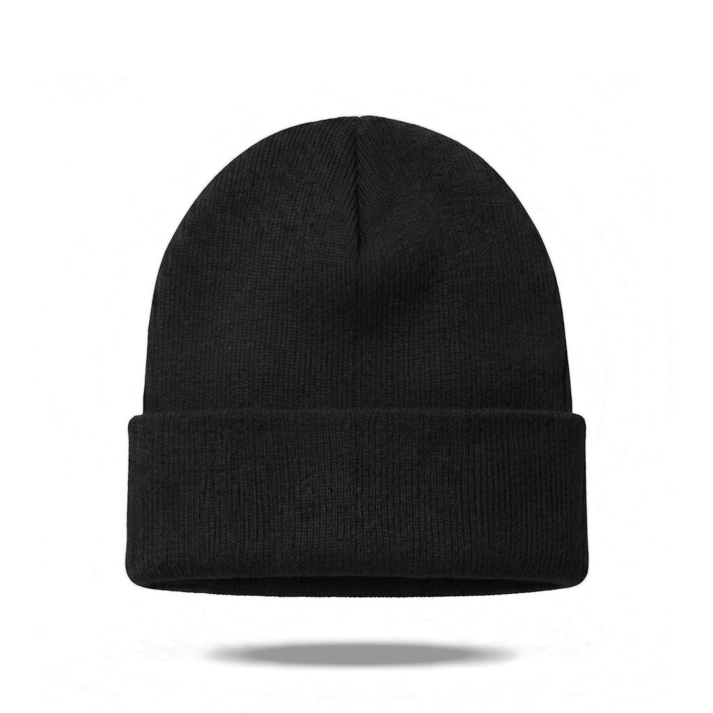 Off Piste Ski Beanie in Black, back view