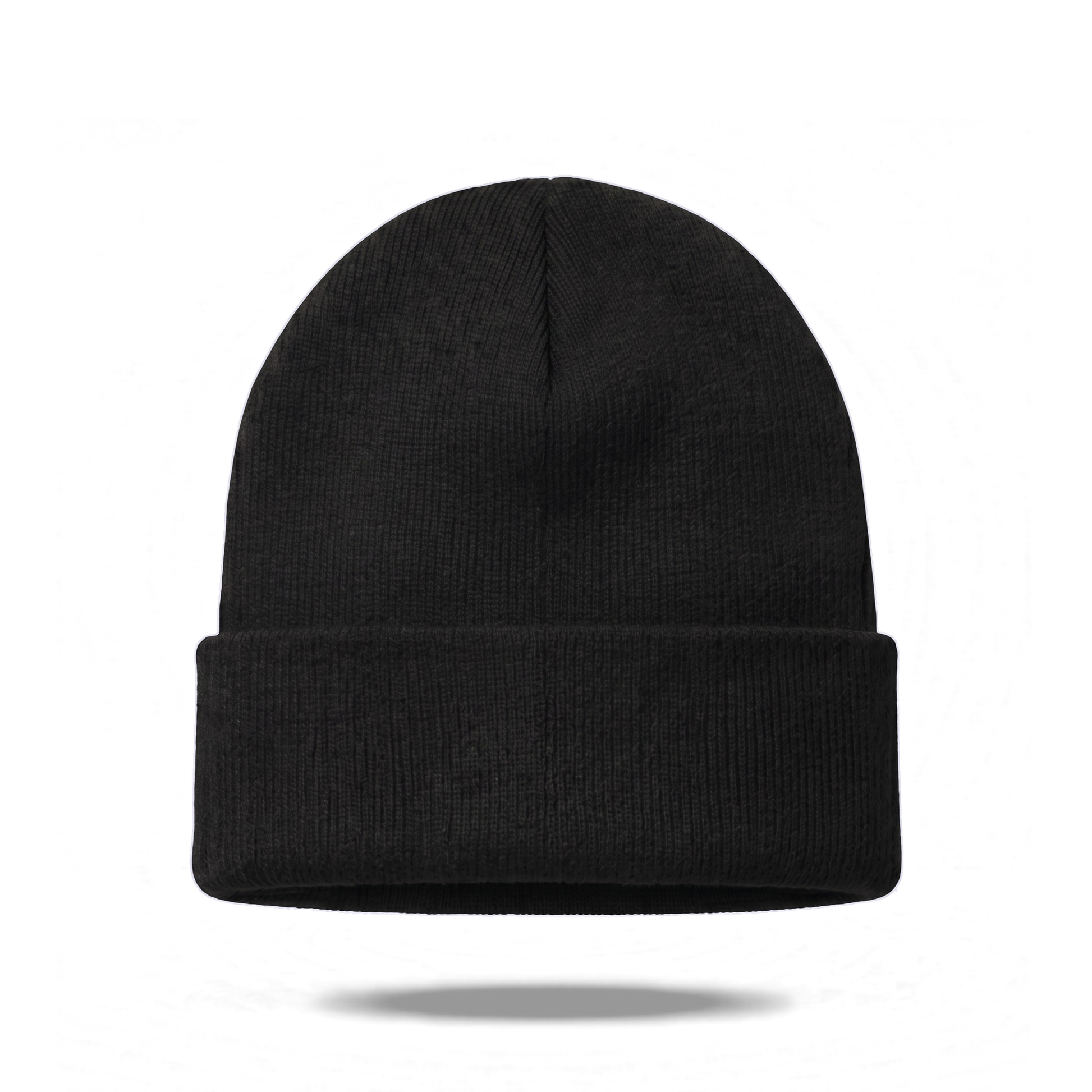 Off Piste Ski Beanie in Black, back view
