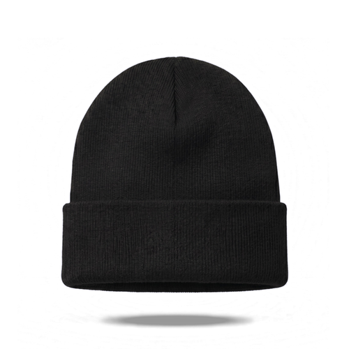 Off Piste Ski Beanie in Black, back view