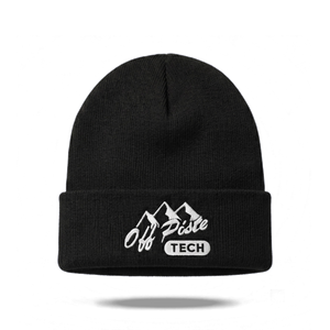 Off Piste Ski Beanie in Black, front view